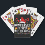 Lustigt matchande jul troligast för Party Casinokort<br><div class="desc">Lustigt att matcha jul som troligast för Party med älvorna</div>