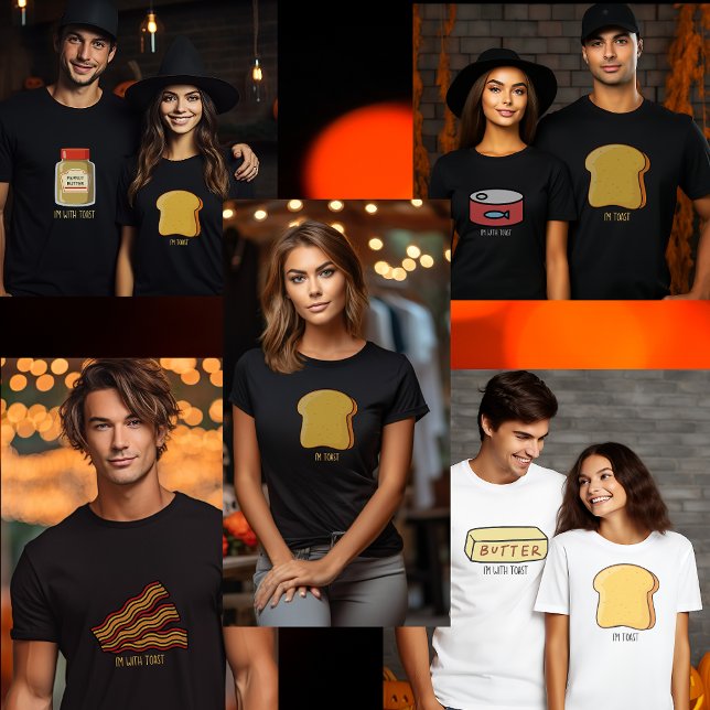 Lustigt matchande par-grupphalloween Bacon T Shirt (Skapare uppladdad)