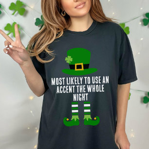 Lustigt matchande St patrick's day med störst sann T Shirt