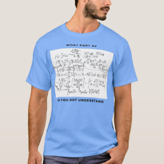 lustigt matteekvation t shirt