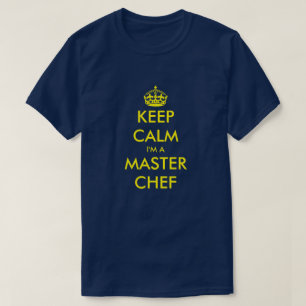 Lustigt med behålla lugn till matlagning av skjor t shirt