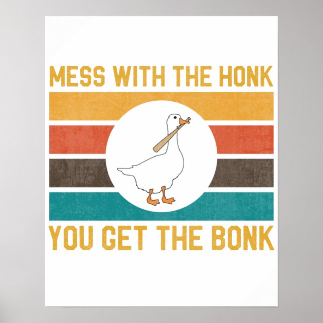 Lustigt  med honan... Du får Bonk. Poster (Framsidan)