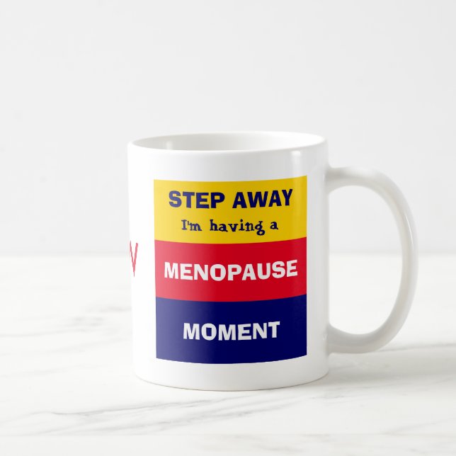 Lustigt MED MENOPAUSE MOMENT Monogram Kaffemugg (Höger)