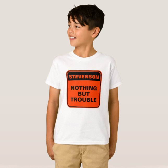 Lustigt med orange i personlig - inget annat än pr t shirt (Hel framsida)