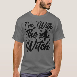 Lustigt med Witch Funny Make Halloween Co. T Shirt