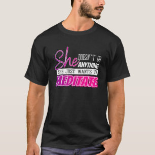 Lustigt medalj citerar Yoga-gåva till flickor elle T Shirt