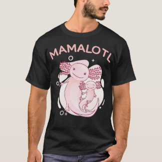 Lustigt meddelande från graviden, mamalotl mamma t shirt