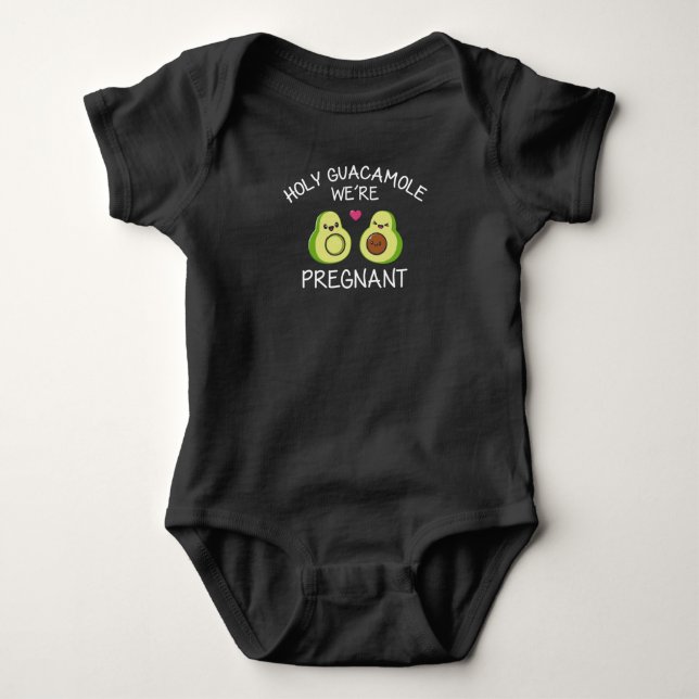 Lustigt meddelande om Gravid Avocado Joke T Shirt (Framsida)