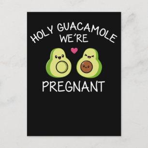 Lustigt meddelande om Gravid Avocado Joke Vykort
