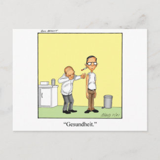 Lustigt medicinskt Tecknad Gift! Vykort