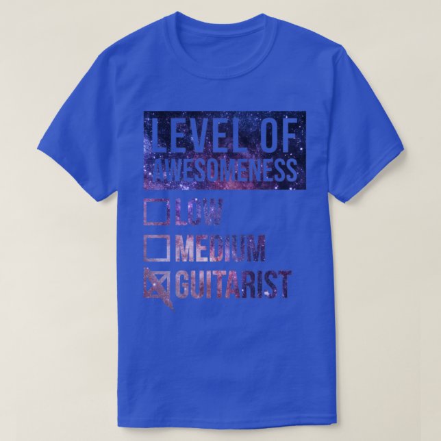 Lustigt medvetandegrad Guitar Guitars Guit med låg T Shirt (Design framsida)