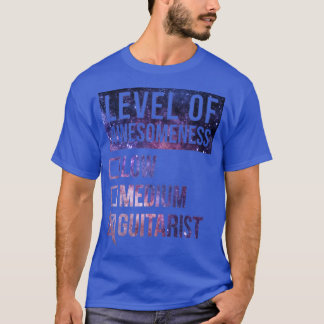 Lustigt medvetandegrad Guitar Guitars Guit med låg T Shirt