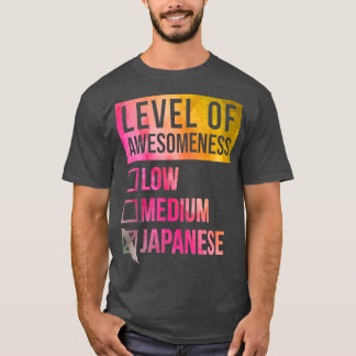 Lustigt medvetandegrad Låg medelstor gåva Japan J T Shirt