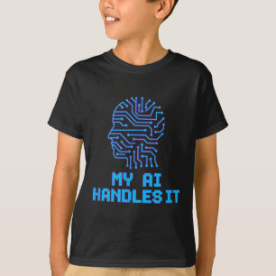 Lustigt Meme Ai hanterar det konstgjorda Robotiska T Shirt