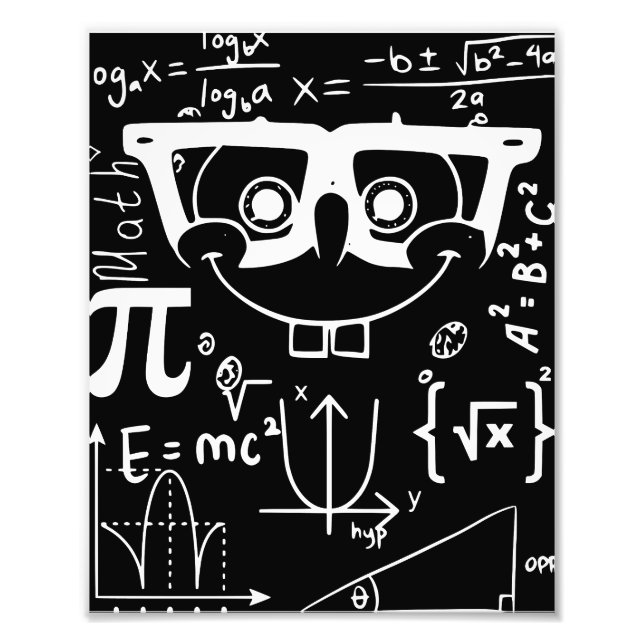 lustigt meme djokes math-lycklig ansikte fototryck (Framsidan)