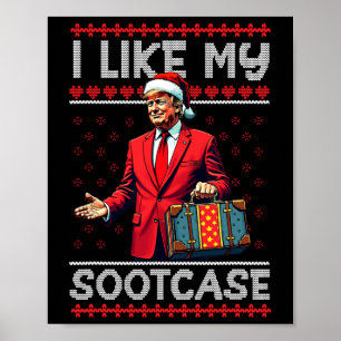 Lustigt Meme Santa Trump 2024 Manar Julafton I gil Poster