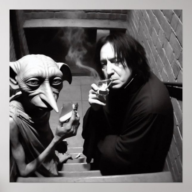 Lustigt memes film hallowen bw poster (Framsidan)