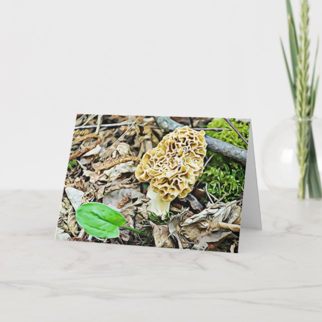 Lustigt men Romantic Mushroom Humor I Kärlek You Kort (Framsida)