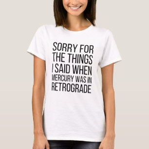 Lustigt Mercury Retrograde T-shirt