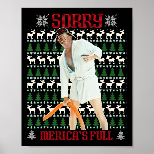 Lustigt Mericas Fullt Trump Immigration Ugly C Poster (Framsidan)
