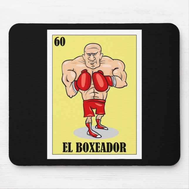Lustigt mexikanskt Boxing Design - El Boxeador 1 Musmatta (Framsidan)