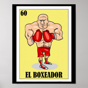 Lustigt mexikanskt Boxing Design - El Boxeador 1 Poster