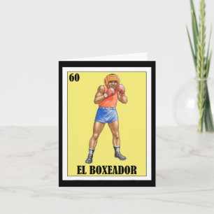 Lustigt mexikanskt Boxing Design - El Boxeador 2 Kort