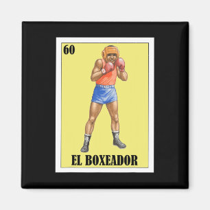 Lustigt mexikanskt Boxing Design - El Boxeador 2 Magnet