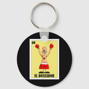 Lustigt mexikanskt Boxing Design - El Boxeador Nyckelring