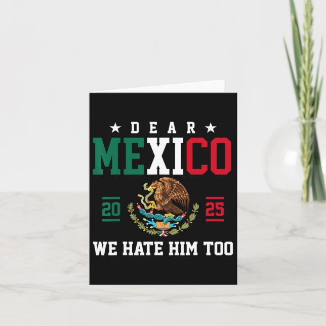 Lustigt mexikanskt empati, Mexiko vi hatar honom o Kort (Framsida)