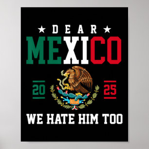 Lustigt mexikanskt empati, Mexiko vi hatar honom o Poster
