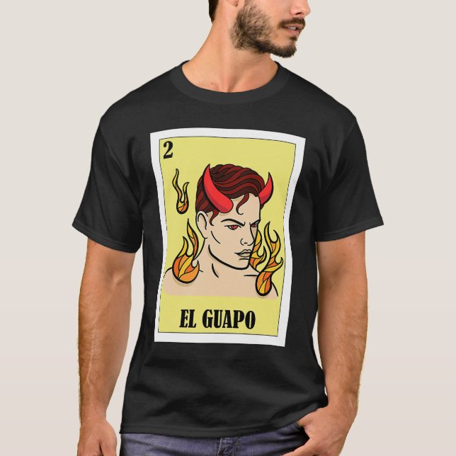 Lustigt mexikanskt för Hispanos El Guapo T Shirt (Framsida)