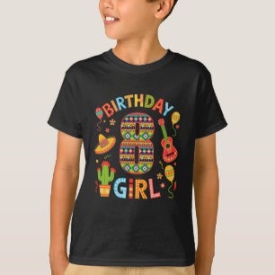 Lustigt mexikanskt Party 8: e födelsedagstjejen Fi T Shirt
