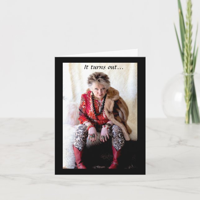 Lustigt mig och en poäng på ett iskrämkort kort (Framsida)