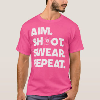 Lustigt miljardkonst för Billiard Player Bassäng Ä T Shirt