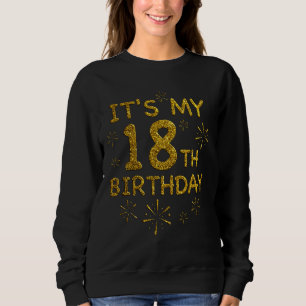 Lustigt min 18:e födelsedag 18-åriga födelsedag t shirt