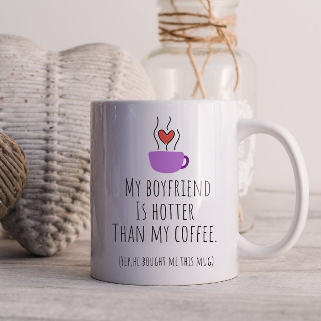 Lustigt min Boykompis är varmare än min kaffe Kaffemugg (Skapare uppladdad)
