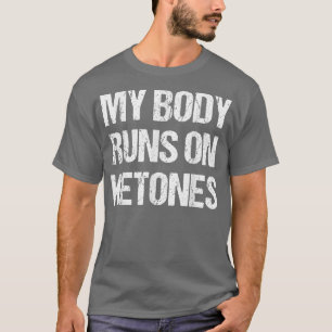 Lustigt min Roligt på Ketones Diet Low Carb Keto T Shirt