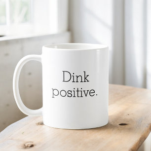 Lustigt minialistiskt med Pickleball-typografi Kaffemugg