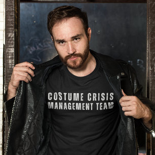 Lustigt minimalistiskt Halloween-costume enkelt T Shirt