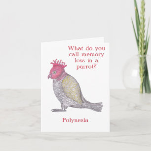 Lustigt minnesförlust från födelsedag eller Pensio Kort