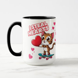 Lustigt Modern "Bli min Valentine" Mugg