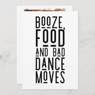 Lustigt Modern Foto Bröllop spara datum Meddelande