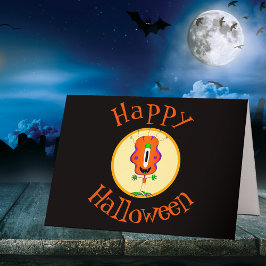 Lustigt, Monster, Halloween Kort