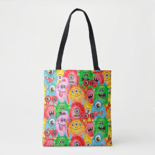 Lustigt monster, vattendjup utan Mönster. Tygkasse