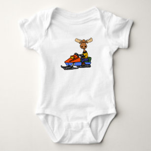 Lustigt moose Snowmobiling T Shirt