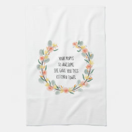 Lustigt mor till kökshandduk