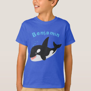 Lustigt mördare Valval eller söt tecknad illustrat T Shirt