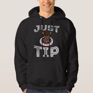 Lustigt mörkare bildspelarbräda ord Just T Hoodie