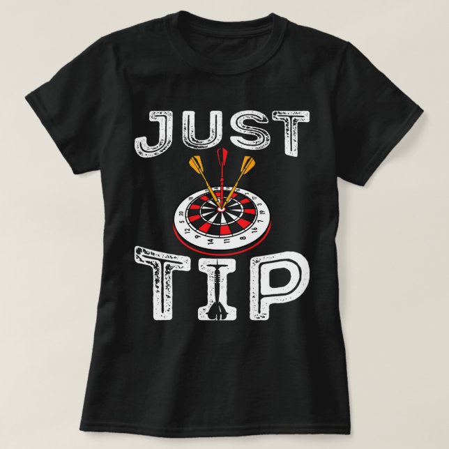 Lustigt mörkare bildspelarbräda ord Just T Shirt (Design framsida)